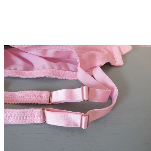 Auden Unlined Lace Underwire Balconette Bra Blush Pink Size 42C - Picture 9 of 9